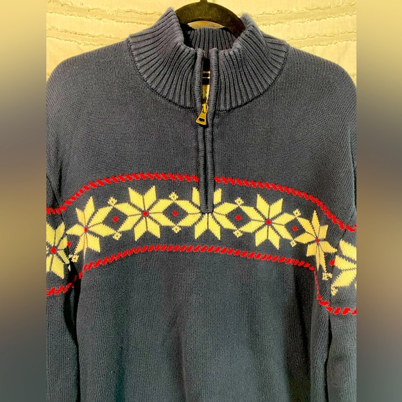 Original Weatherproof Vintage 1/4 zip holiday sweater - Picture 2 of 9